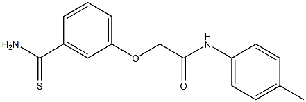 2-(3-carbamothioylphenoxy)-N-(4-methylphenyl)acetamide Struktur