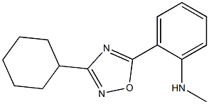 2-(3-cyclohexyl-1,2,4-oxadiazol-5-yl)-N-methylaniline Structure