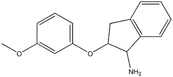 2-(3-methoxyphenoxy)-2,3-dihydro-1H-inden-1-ylamine Structure
