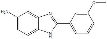 2-(3-methoxyphenyl)-1H-benzimidazol-5-amine Struktur