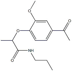 2-(4-acetyl-2-methoxyphenoxy)-N-propylpropanamide