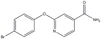 2-(4-bromophenoxy)isonicotinamide Structure