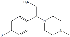 2-(4-bromophenyl)-2-(4-methylpiperazin-1-yl)ethanamine Structure