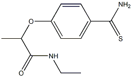 2-(4-carbamothioylphenoxy)-N-ethylpropanamide 结构式