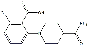 2-(4-carbamoylpiperidin-1-yl)-6-chlorobenzoic acid