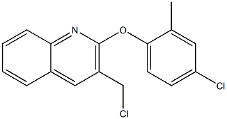 2-(4-chloro-2-methylphenoxy)-3-(chloromethyl)quinoline Structure