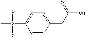 2-(4-methanesulfonylphenyl)acetic acid Struktur