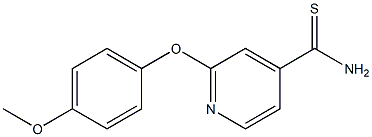 2-(4-methoxyphenoxy)pyridine-4-carbothioamide