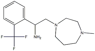 2-(4-methyl-1,4-diazepan-1-yl)-1-[2-(trifluoromethyl)phenyl]ethan-1-amine Struktur