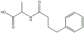 2-(4-phenylbutanamido)propanoic acid Structure