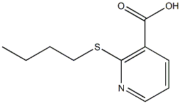 2-(butylthio)nicotinic acid Structure