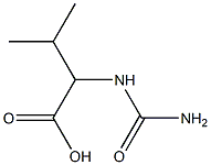 2-(carbamoylamino)-3-methylbutanoic acid Struktur