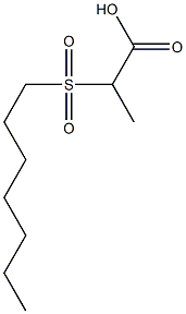 2-(heptane-1-sulfonyl)propanoic acid Structure