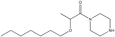 2-(heptyloxy)-1-(piperazin-1-yl)propan-1-one 结构式