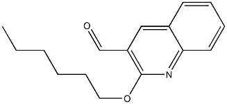2-(hexyloxy)quinoline-3-carbaldehyde 结构式