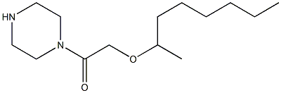 2-(octan-2-yloxy)-1-(piperazin-1-yl)ethan-1-one Struktur