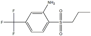 2-(propylsulfonyl)-5-(trifluoromethyl)aniline Structure