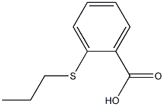 2-(propylthio)benzoic acid 化学構造式