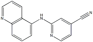 2-(quinolin-5-ylamino)isonicotinonitrile