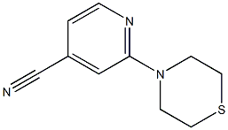 2-(thiomorpholin-4-yl)pyridine-4-carbonitrile Struktur