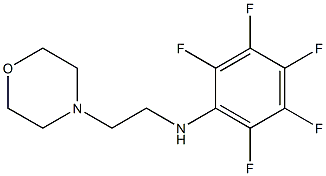 2,3,4,5,6-pentafluoro-N-[2-(morpholin-4-yl)ethyl]aniline Struktur