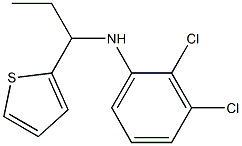 2,3-dichloro-N-[1-(thiophen-2-yl)propyl]aniline Struktur
