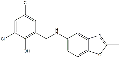 2,4-dichloro-6-{[(2-methyl-1,3-benzoxazol-5-yl)amino]methyl}phenol