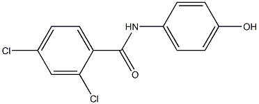 2,4-dichloro-N-(4-hydroxyphenyl)benzamide Structure