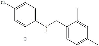 2,4-dichloro-N-[(2,4-dimethylphenyl)methyl]aniline Struktur