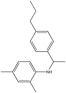2,4-dimethyl-N-[1-(4-propylphenyl)ethyl]aniline Structure