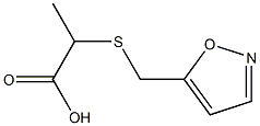 2-[(1,2-oxazol-5-ylmethyl)sulfanyl]propanoic acid Structure