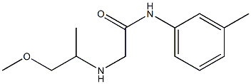 2-[(1-methoxypropan-2-yl)amino]-N-(3-methylphenyl)acetamide Struktur