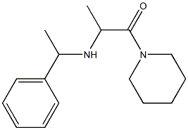 2-[(1-phenylethyl)amino]-1-(piperidin-1-yl)propan-1-one Structure