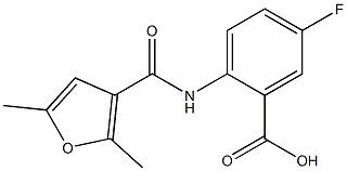 2-[(2,5-dimethyl-3-furoyl)amino]-5-fluorobenzoic acid