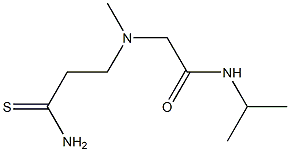 2-[(2-carbamothioylethyl)(methyl)amino]-N-(propan-2-yl)acetamide Structure