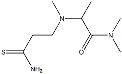 2-[(2-carbamothioylethyl)(methyl)amino]-N,N-dimethylpropanamide Structure