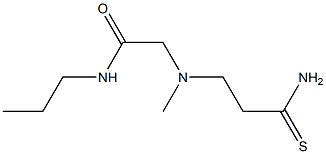 2-[(2-carbamothioylethyl)(methyl)amino]-N-propylacetamide Structure