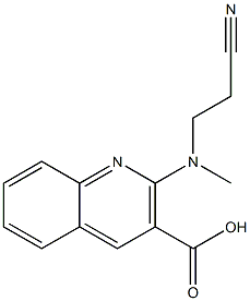  2-[(2-cyanoethyl)(methyl)amino]quinoline-3-carboxylic acid