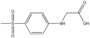 2-[(4-methanesulfonylphenyl)amino]acetic acid Struktur
