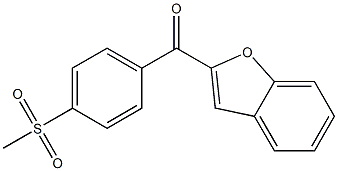 2-[(4-methanesulfonylphenyl)carbonyl]-1-benzofuran 化学構造式