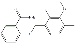 2-[(4-methoxy-3,5-dimethylpyridin-2-yl)methoxy]benzene-1-carbothioamide