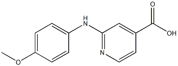 2-[(4-methoxyphenyl)amino]pyridine-4-carboxylic acid Struktur