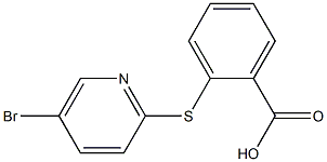 2-[(5-bromopyridin-2-yl)thio]benzoic acid Structure