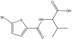 2-[(5-bromothiophen-2-yl)formamido]-3-methylbutanoic acid Structure