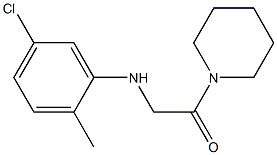 2-[(5-chloro-2-methylphenyl)amino]-1-(piperidin-1-yl)ethan-1-one Structure