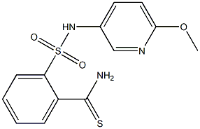 2-[(6-methoxypyridin-3-yl)sulfamoyl]benzene-1-carbothioamide|