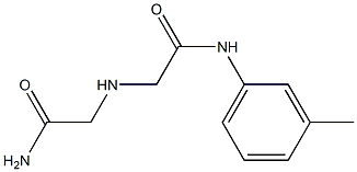 2-[(carbamoylmethyl)amino]-N-(3-methylphenyl)acetamide Structure