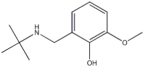 2-[(tert-butylamino)methyl]-6-methoxyphenol Struktur