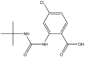 2-[(tert-butylcarbamoyl)amino]-4-chlorobenzoic acid Struktur