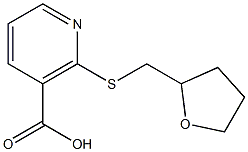 2-[(tetrahydrofuran-2-ylmethyl)thio]nicotinic acid Structure